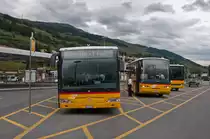 Postautos am 14. August 2010 in Scuol-Tarasp.