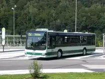 MAN Niederflurbus 3. Generation (Lion's City) auf der Linie 252 nach Sch�na am Bahnhof Bad Schandau.(2.8.2011)
