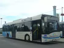 Solaris Urbino 12  SVP Stadtverkehr Pforzheim  PF-VB 6029, Pforzheim HBf 16.08.2011