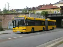 Solaris Urbino auf der Linie 62 nach D�lzschen am Haltepunkt Plauen.(1.8.2011)