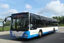 MAN Niederflurbus 3.Generation(Lion's City)als Linie 40 von Rostock Hauptbahnhof/S�d nach Rostock-Seehafen F�hranleger.20.08.2011