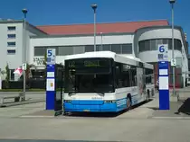 WilMobil, Wil - Nr. 249/SG 104'482 - Volvo/Hess (ex BOS Wil Nr. 20) am 17. August 2011 beim Bahnhof Wil