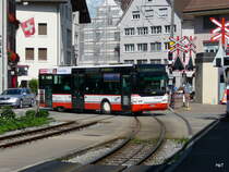 Ortsbus Frauenfeld - Neoplan Nr.75  TG 158099 unterwegs in Frauenfeld am 28.08.2011