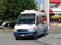 WilMobil - Mercedes Sprinter  Nr.207  SG 157346 auf dem Bahnhofplatz in Wil am 26.08.2011