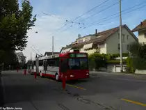 W�hrend Stadtbus Winterthur mit dem Hybrid-Citaro eine neue Technologie testet, setzt man aber auch weitehrin auf altbew�hrte Technik, so fuhr am 31.8.2011 der Mercedes O405GTZ Nr. 149 auf der Linie 3, wo ich ihn in Oberseen fotografierte.