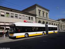 VBSH Nr. 106 (Hess Swisstrolley 3 BGT-N2C) am 31.8.2011 beim Bhf. Schaffhausen