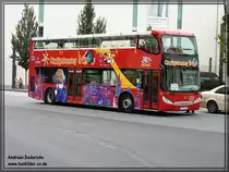 Der neue  Sightseeing  Stadtrundfahrt der Stadt Trier. Er konnte am 06.09.2011 in Trier fotografiert wurden