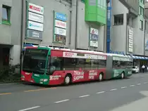 STI Thun - Nr. 137/BE 801'137 - Mercedes Citaro am 8. September 2011 in Thun, Postbr�cke (mit Vollwerbung f�r  PANORAMA CENTER + ZENTRUM OBERLAND )