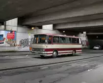 Ein Setra S110 am 10.09.2011 auf der Bessemerstr. in Bochum.