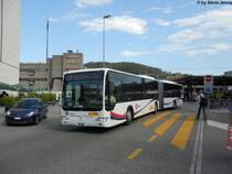 Postauto/PU Geissmann Reisen AG 138 727 (Mercedes CitaroII O530G) am 2.9.2011 beim Bahnhof Baden-West.