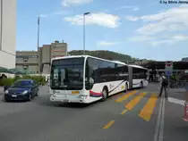 Postauto/PU Geissmann Reisen AG 138 727 (Mercedes CitaroII O530G) am 2.9.2011 beim Bahnhof Baden-West.