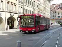 Bern mobil - Mercedes Citaro  Nr.842  BE  671842 unterwegs auf der Linie 12 in der Stadt Bern am 11.09.2011