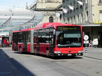 Bern mobil - Mercedes Citaro  Nr.844  BE  671844 unterwegs auf der Linie 10 in der Stadt Bern am 11.09.2011