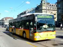 Postauto - Mercedes Citaro  BE  615597 unterwegs in der Stadt Bern am 09.09.2011