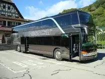 Setra 431 DT Hesscar (EDITION-Ausfhrung mit verschobenen Sitzen im Oberdeck), Twann (Bielersee) 14.09.2011