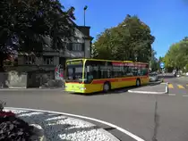 Mercedes Citaro der BLT mit der Betriebsnummer 91 auf der Linie 61 beim Kronenplatz in Binningen. Die Aufnahme stammt vom 16.09.2011.