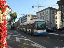 vbl Nr. 206 (Hess Swisstrolley 3 BGT-N2C) am 9.9.2011 beim Kasernenplatz