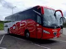SCANIA noge-touring aus Spanien am Parkplatz Zwarte-Pad in Scheveningen/NL;110901