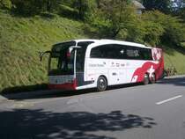 Mercedes Travego Heggli Reisen (Mannschaftsbus Schweizer Nationalmannschaft -Football-) im B�rengraben, Bern, 24.09.2011