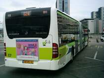 Heckansicht vom Wagen 372 (EvoBus MB O 530 G Citaro) im lothringischen Nancy auf der SUB-Linie 624.