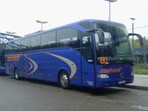 Mercedes Tourismo  Eberhardt , 13.10.2011 Freiburg HBf