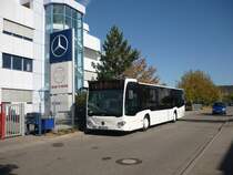 Der neue Citaro vor der Niederlassung in Herrenberg.