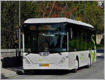 . SL 4008  Gestern am 19.10.2011 kam mir dieser Bus der Marke G�ppel Typ go4city10 der Firma Frisch aus Rambrouch in Wiltz entgegen.