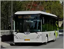 . SL 4008  Gestern am 19.10.2011 kam mir dieser Bus der Marke G�ppel Typ go4city10 der Firma Frisch aus Rambrouch in Wiltz entgegen.
