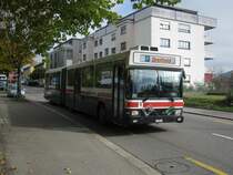 NAW-Hess Nr. 242 als Olma Parkplatzshuttle bei den Olma-Hallen, 21.10.2011.

