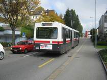 NAW-Hess Nr. 242 als Olma Parkplatzshuttle bei den Olma-Hallen, 21.10.2011.

