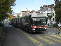 NAW-Hess Nr. 235 als Olma Parkplatzshuttle bei den Olma-Hallen, 21.10.2011.