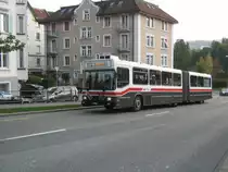 NAW-Hess Nr. 242 als Olma Parkplatzshuttle bei den Olma-Hallen, 21.10.2011.