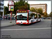 Die Stadtwerke Trier testet derzeit zwei EvoBus MB Citaro G 2 der neuen Generation
Fotografieren konnte ich den Bus in Trier am  20.10.2011