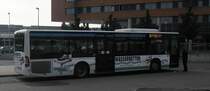 Citaro von Typ II macht Werbung f�r Wasserbetten. am 17.10.2011 ZOB/Hannover.