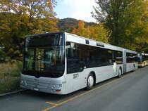 STI Thun - Nr. 120/BE 700'120 - MAN am 20. Oktober 2011 bei der Schifflndte Thun (mit Vollwerbung fr  AEK Bank )