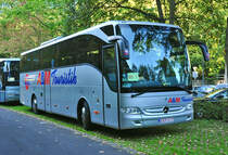 Mercedes Reisebus der  A & M Touristik  aus Belgien in Heimbach - 24.09.2011