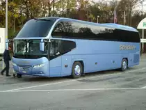 Neoplan Cityliner, Strickler Reisen, Autobahnrastplatz Grauholz Bern 29.10.2011 