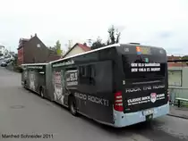 Ein Citaro Gelenkbus von Saarbahn und Bus. Aufgenommen habe ich das Foto im September 2011 in Saarbr�cken Altenkessel.