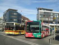 STI Thun - Nr. 137/BE 801'137 - Mercedes Citaro am 29. Oktober 2011 beim Bahnhof Thun (mit Vollwerbung f�r  PANORAMA CENTER + ZENTRUM OBERLAND )