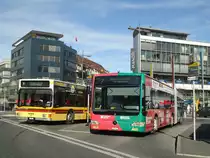 STI Thun - Nr. 137/BE 801'137 - Mercedes Citaro am 29. Oktober 2011 beim Bahnhof Thun (mit Vollwerbung f�r  PANORAMA CENTER + ZENTRUM OBERLAND )