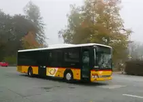 PostAuto Region Ostschweiz: Setra S 315 NF SG 284'018, am 27. Oktober 2011 beim Bahnhof Nesslau-Neu St. Johann in 9650 Nesslau (SG)