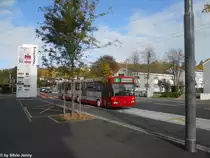 Stadtbus Winterthur Nr. 149 (Mercedes O405GTZ) am 26.10.2011 bei der Endstation Rosenberg. Diese neue Linienf�hrung der Linie 3 erfordete ebenfalls mehr Fahrzeuge, dadurch wurden noch nicht alle Mercedes Trolleybusse ausgemustert.