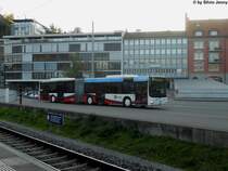 RVBW Nr. 153 (MAN A23 Lion's City G) am 24.10.2011 beim Bhf. Baden-West