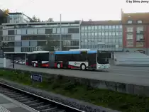 RVBW Nr. 153 (MAN A23 Lion's City G) am 24.10.2011 beim Bhf. Baden-West