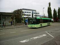 BAD-ME 85 der BBL hat am 04.11.2011 seine Fahrt nach Gaggenau beendet und wird nachdem er gewendet hat seine Fahrt als Linie 214 nach B�hl fortsetzen.