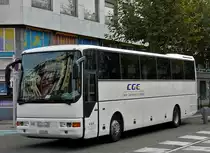 Dieser MAN FRH Bus (Fern-Reise-Hochdecker) war am 30.10.201 in den Strassen von Strasbourg unterwegs.