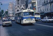 Marseille RTM (: R�gie des Transports de Marseille) Obuslinie 59 (V�tra-Berliet ELRC, Baujahre 1957-1962) in La Canebi�re am 29. Juni 1978.