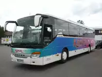 Setra S 415 GT der Fa. Klingel-Reisen in Merklingen auf dem Betriebshof.