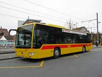 Mercedes Citaro mit der Betriebsnummer 73 auf der Linie 60 an der Endstation in Bottmingen. Die Aufnahme stammt vom 15.11.2011.