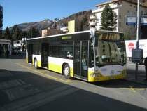 Citaro Nr. 3 auf der Linie 7 beim Bahnhof Davos Dorf, 15.11.2011.